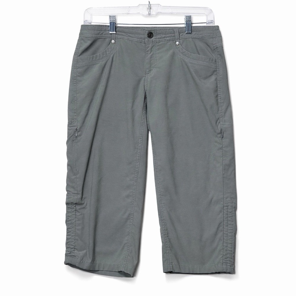 Kuhl Womens Trekr Kapri Hiking Capri Pants Light Grey Lightweight